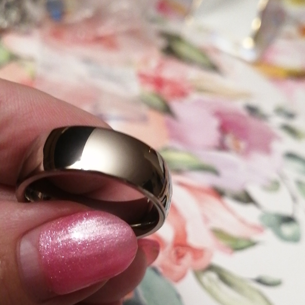 Titanium Eclipse Durable Unisex Ring Size 10.5